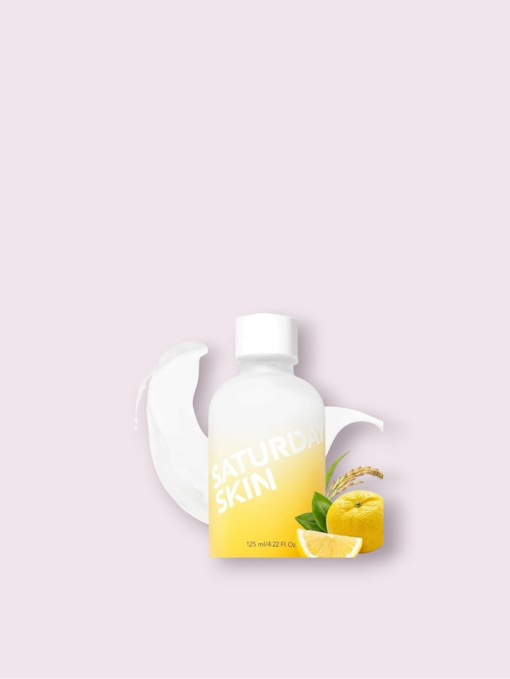 Saturday Skin Citrus Brightening Cleanser in Yellow